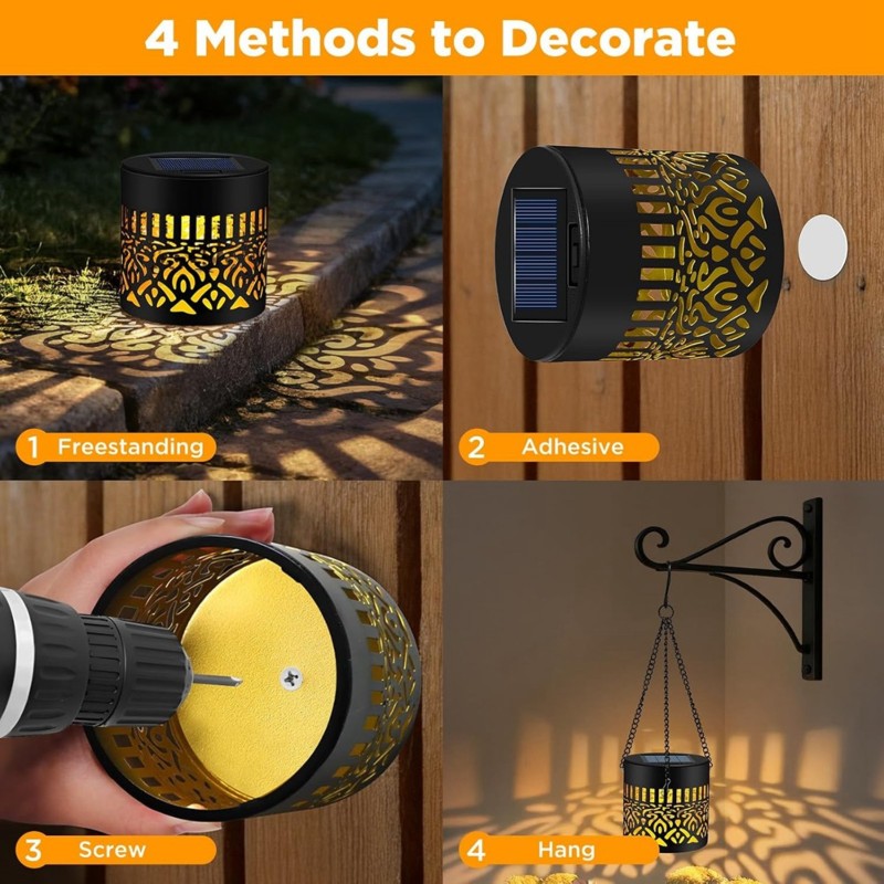 Deck Step Light - RABIT AS59~ Solar Fence Lights Outdoor