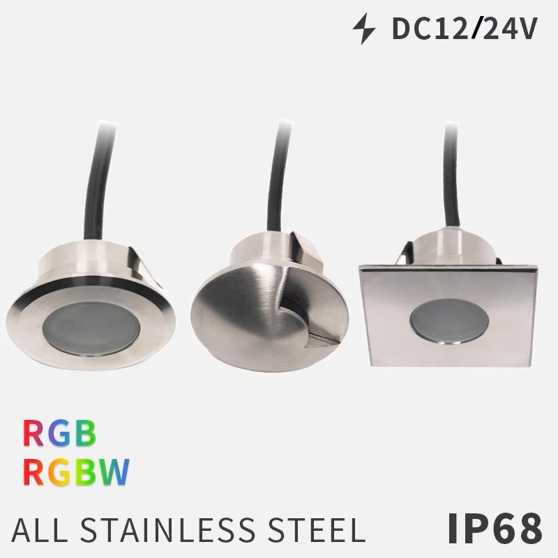 Deck Step Light - QITU LED Outdoor Garden Lights Waterproof