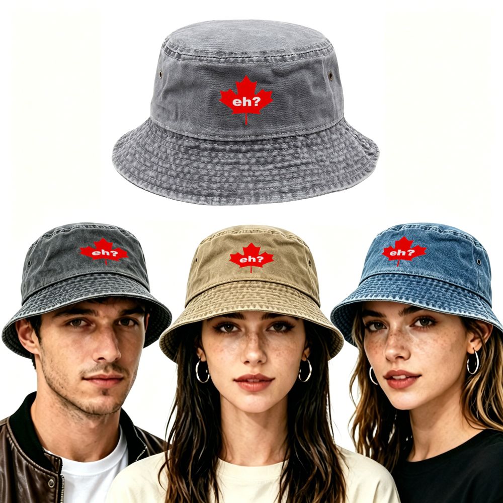 Outdoor Lighting Canada - Canada Eh? Washed Bucket Hat Outdoor