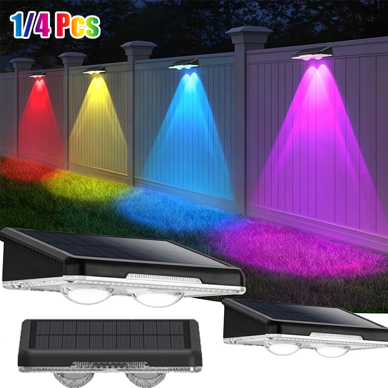 Outdoor Lighting Zigbee - 1-4Pcs Solar Fence Lights Solar Powered