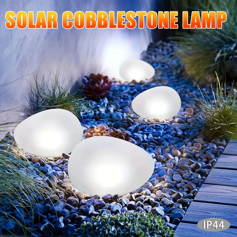 Outdoor Lighting Experts - 1/2Pack Solar Pebble Lights – Outdoor
