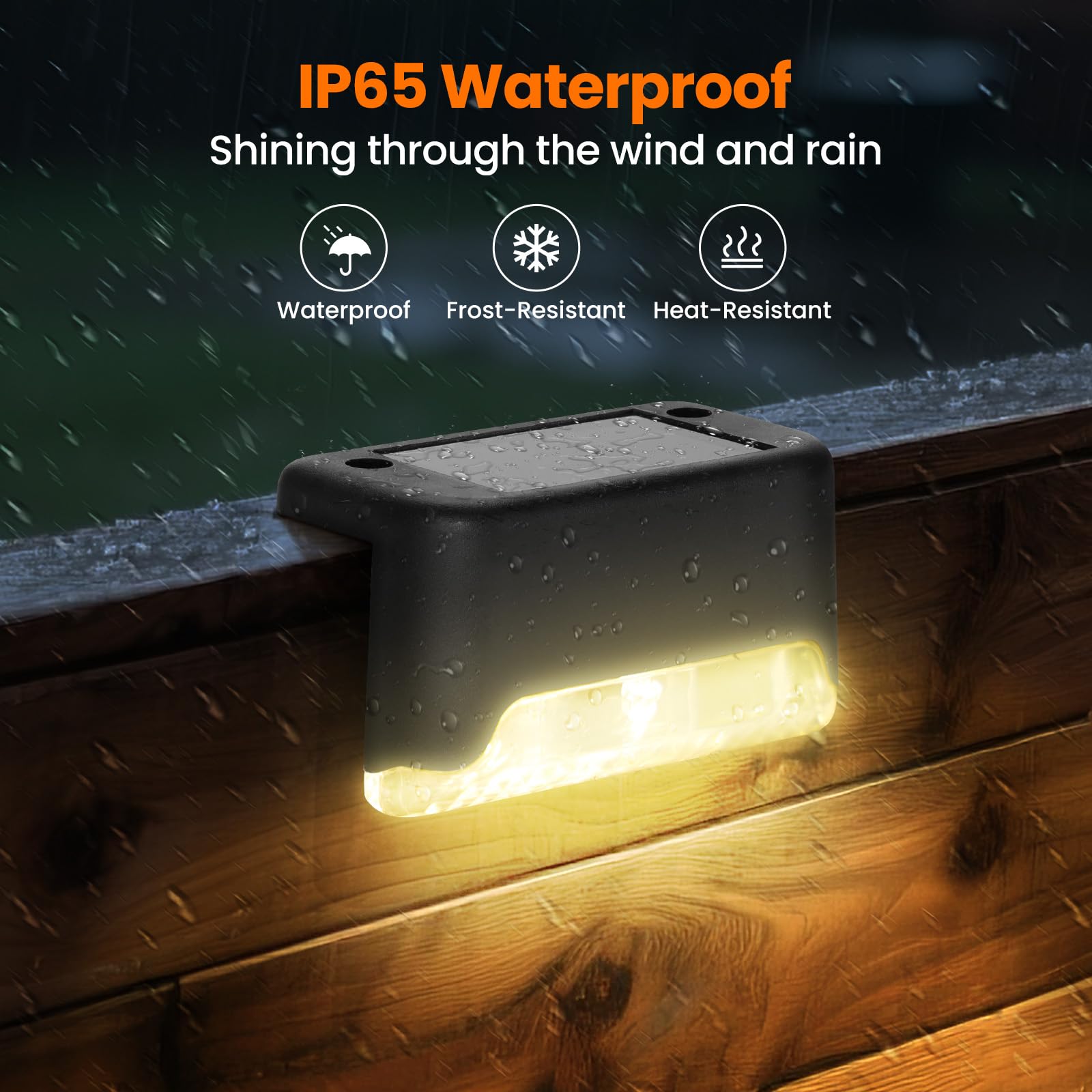 Solar Deck Lights, 8 Pack LED  - огляд і ціна Deck Step Light