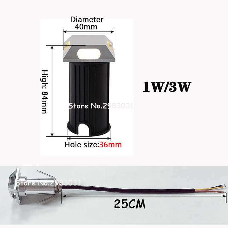 IP67 Outdoor Lighting 1W 3W Ga - огляд і ціна Deck Step Light