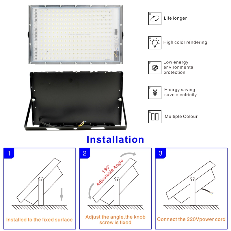 1/2/3PCS 110V 220V Led Flood L - огляд і ціна Zumtobel Outdoor Lighting