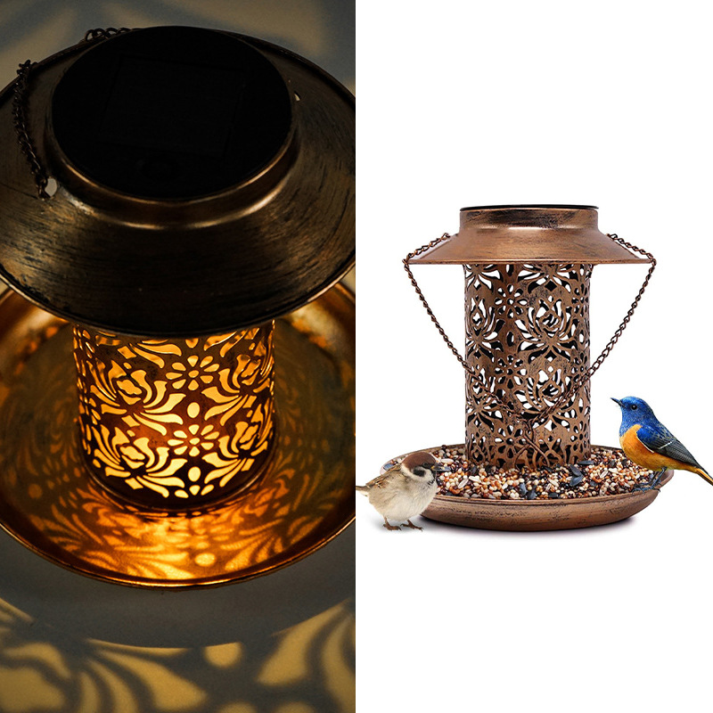 Solar Bird Feeder Metal Outdoo - огляд і ціна Outdoor Lighting Backyard Ideas