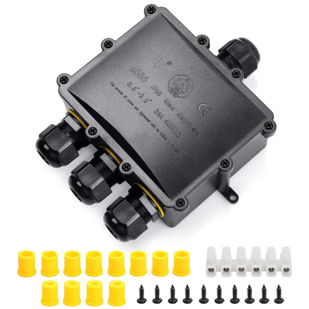 4Way 1In3Out IP68 Waterproof 4 - огляд і ціна Outdoor Lighting Junction