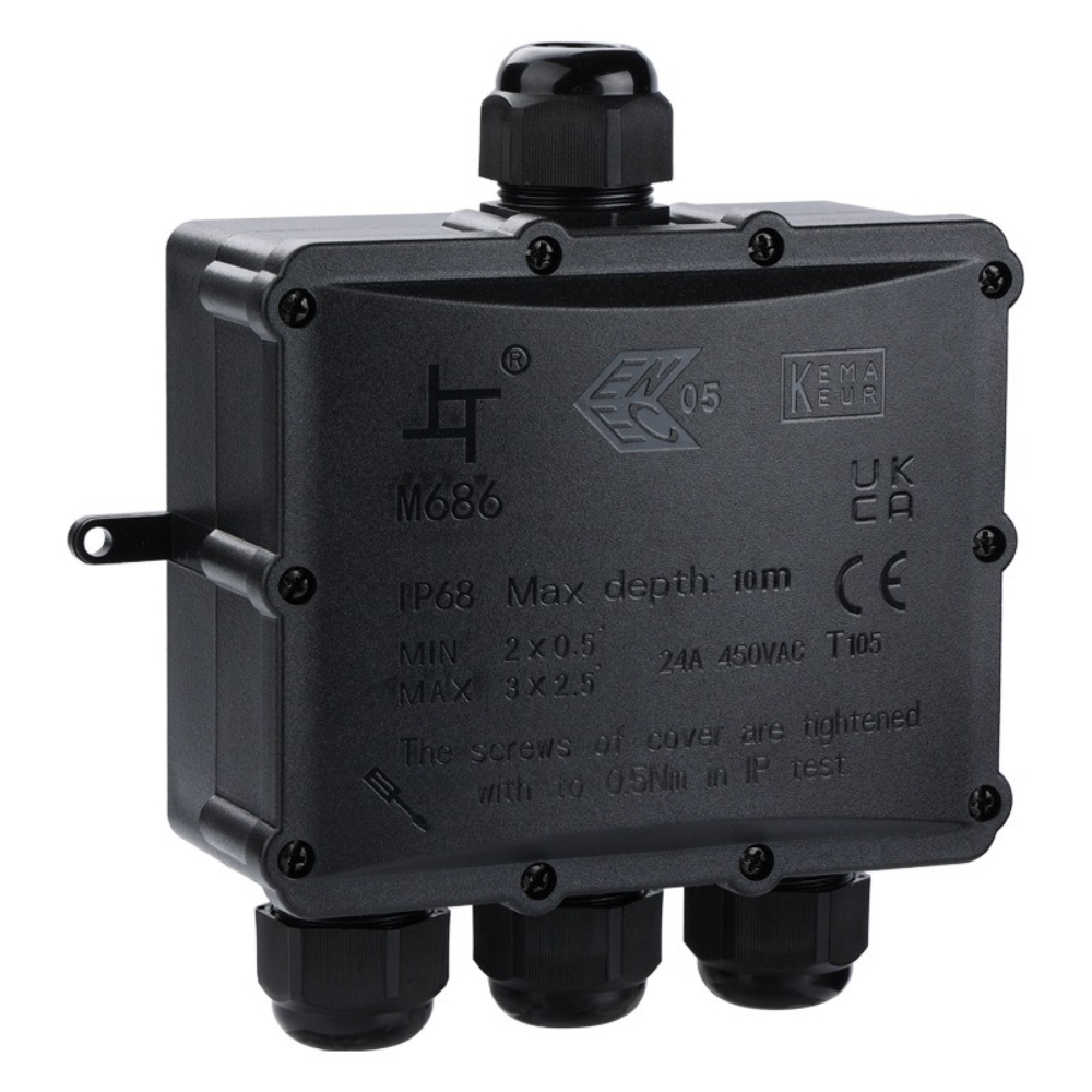 4Way 1In3Out IP68 Waterproof 4 - огляд і ціна Outdoor Lighting Junction