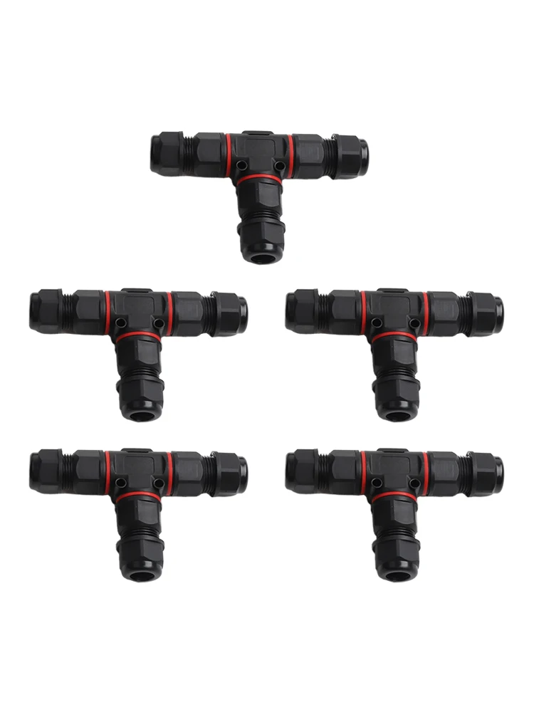 5Pcs IP68 Waterproof 3 Pin T S - огляд і ціна Outdoor Lighting Junction