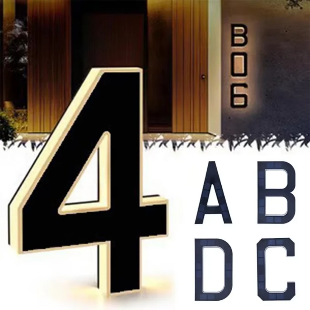 New Solar Address Sign LED Hou - огляд і ціна Outdoor Lighting Experts