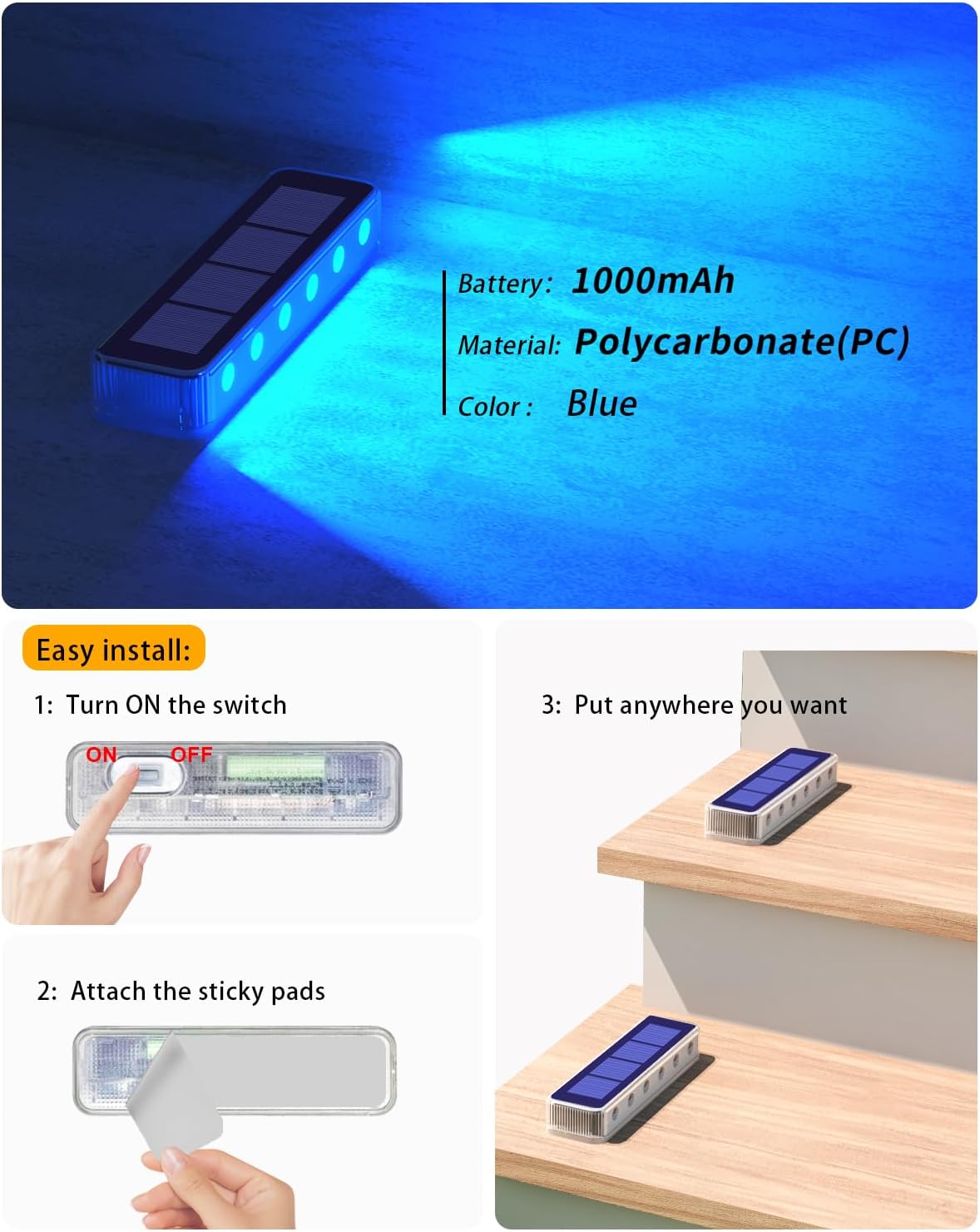 Outdoor Solar Deck Lights LED  - огляд і ціна Deck Step Light