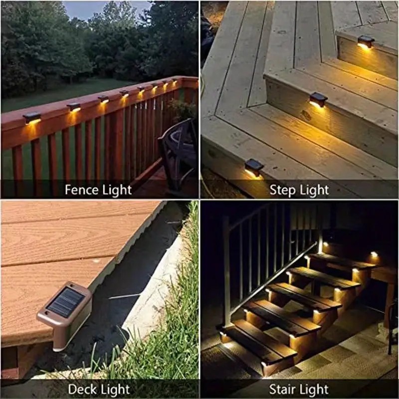 16 PCs of Solar Outdoor Deck L - огляд і ціна Deck Step Light