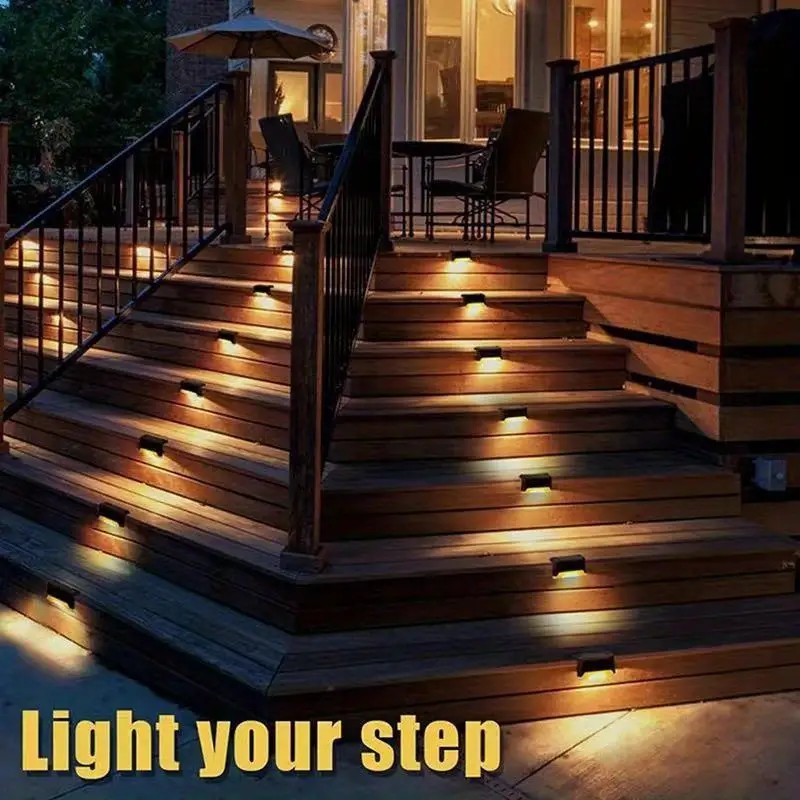 16 PCs of Solar Outdoor Deck L - огляд і ціна Deck Step Light