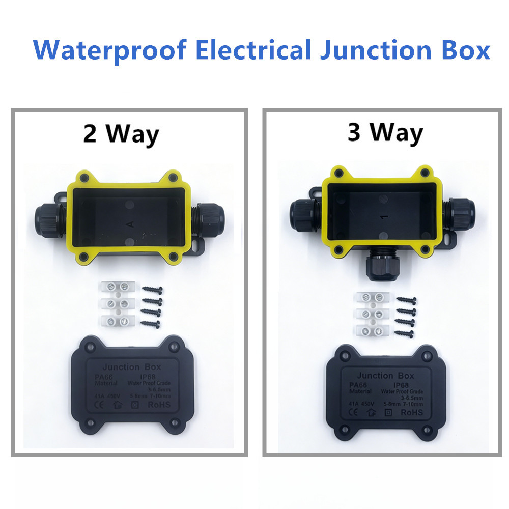 IP68 Waterproof Junction Box 2 - огляд і ціна Outdoor Lighting Junction