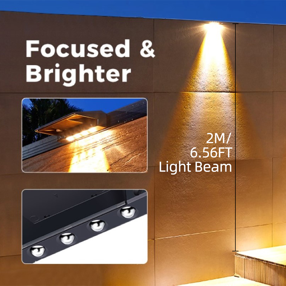 2 Pack Solar Wall Lights 4 LED - огляд і ціна Outdoor Lighting Zigbee