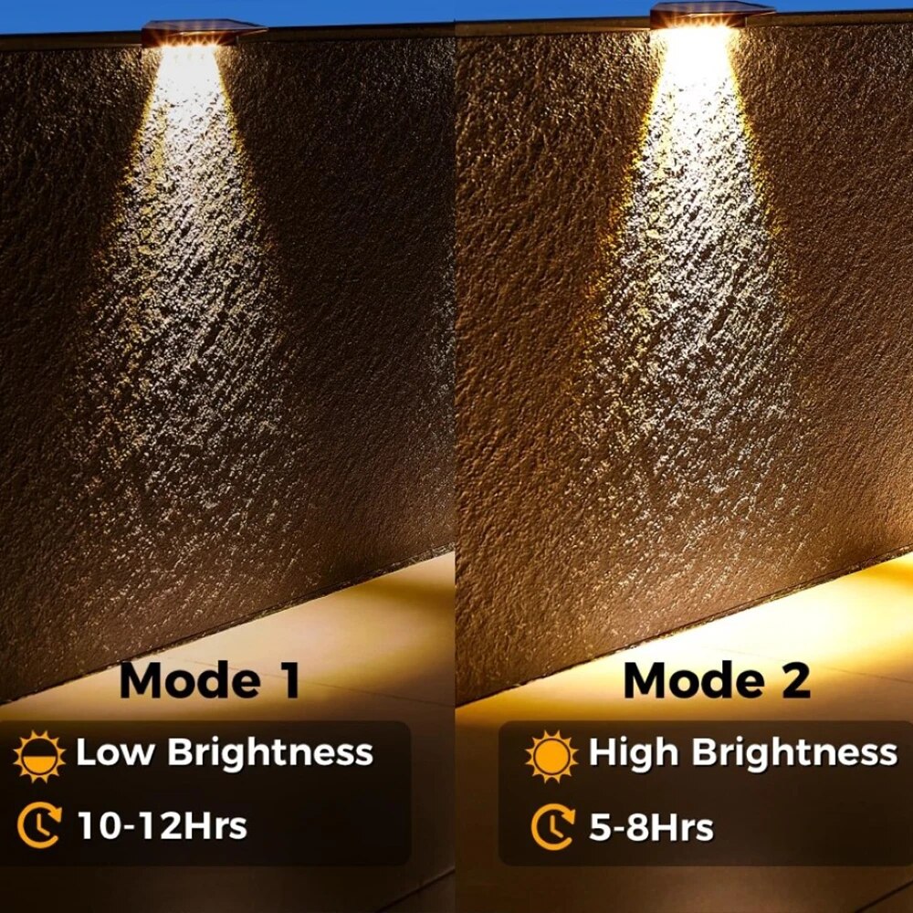 2 Pack Solar Wall Lights 4 LED - огляд і ціна Outdoor Lighting Zigbee
