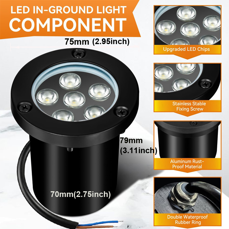 Landscape Light LED Undergroun - огляд і ціна Deck Step Light