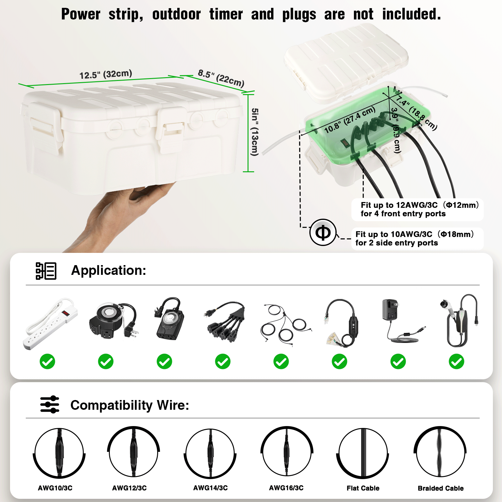 Large Outdoor Waterproof Elect - огляд і ціна Outdoor Lighting Junction