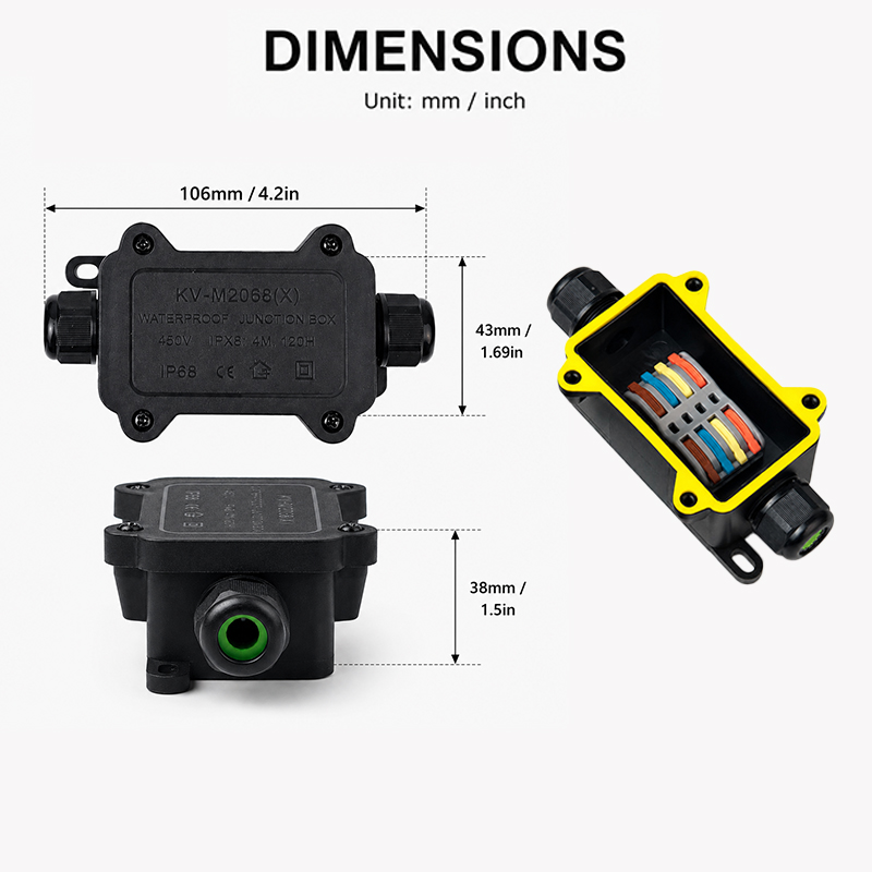 IP68 Waterproof Junction Box 2 - огляд і ціна Outdoor Lighting Junction