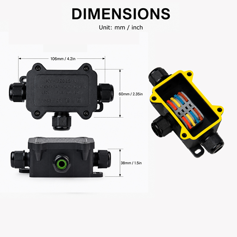 IP68 Waterproof Junction Box 2 - огляд і ціна Outdoor Lighting Junction